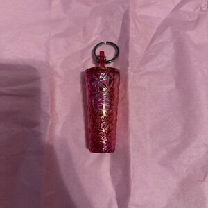 Starbucks Pink Keychain